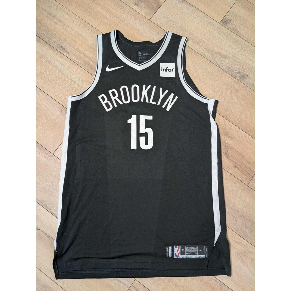 NBA Nets Player Issued Nike Swingman Black Jersey 52 #15 Alan Williams
